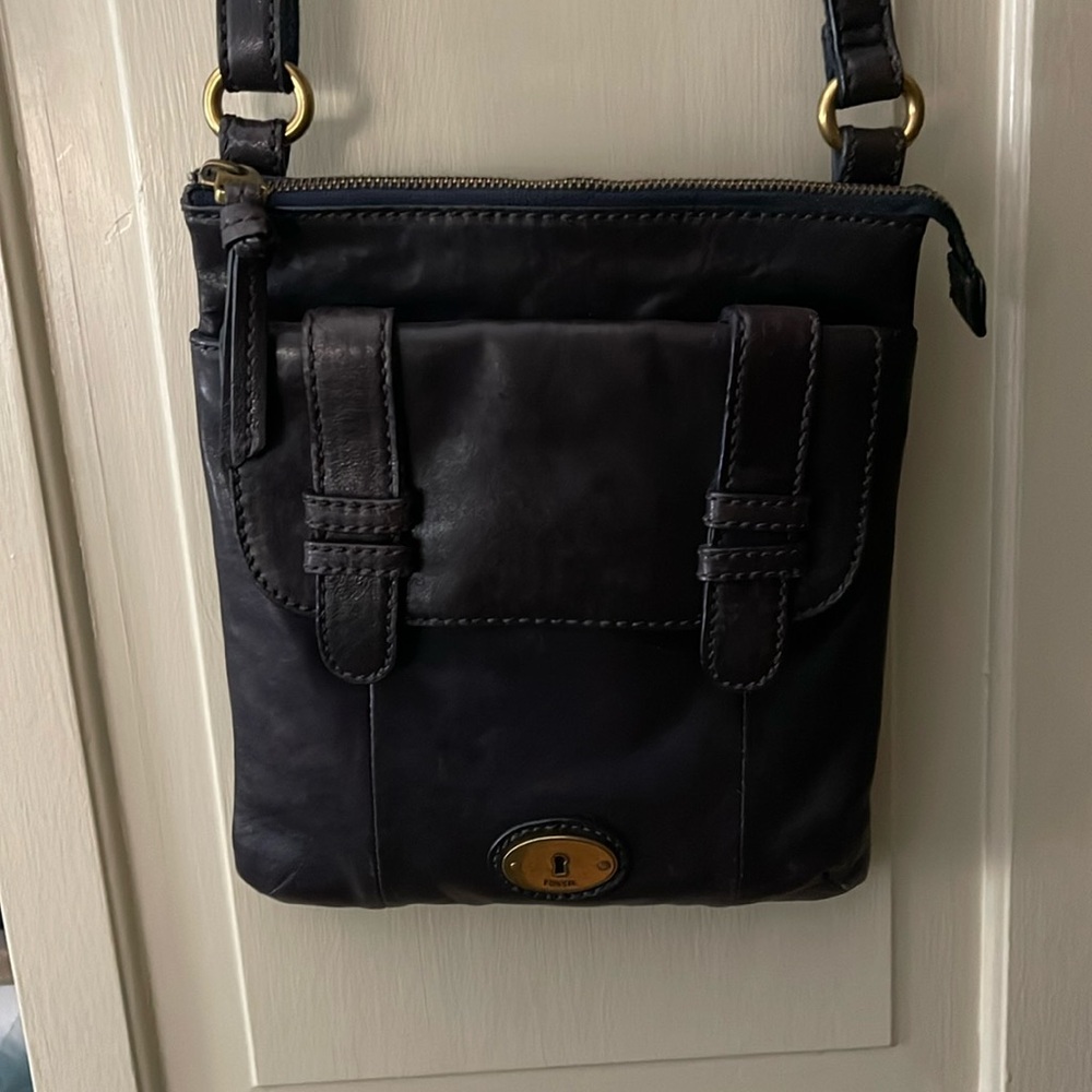Fossil Crossbody bag-Dark Navy (almost black)